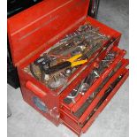 A Par-X tool box and contents including snap-on sockets.