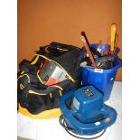 A quantity of miscellaneous electric hand tools.