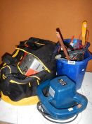 A quantity of miscellaneous electric hand tools.