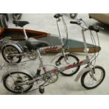 2 compact folding bikes.