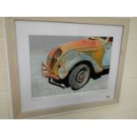 An original framed and glazed photograph by James Burke, 'Peugeot 202,