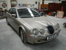 A 2001 Jaguar S Type, 3lt auto, MOT 28/09/2020.