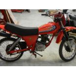 A 1979 Honda XL100S trials bike.