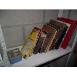 A mixed lot of books on cars and motorcycles together with old maps, Kelly's Directory etc.
