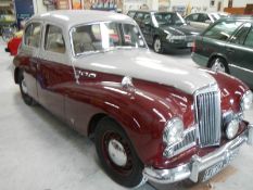 A 1956 Sunbeam Mk3 Sports saloon, MOT/tax exempt, with original tool kit.