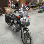 A 1993 Yamaha Virago XV760 (R342 WOV), 16469 miles.