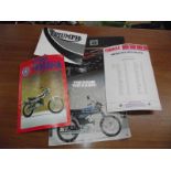 A quantity of Yamaha sales leaflets including FS1 and TY50.