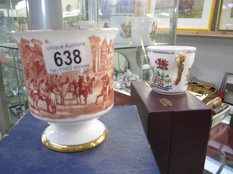 Two boxed cups including Coalport and Paragon St Pauls Cathedral