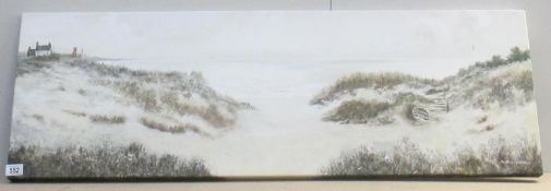 A large canvas print of a Beach Scene