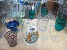 A collection of glassware