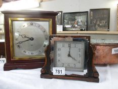 Two mantel clocks including Enfield