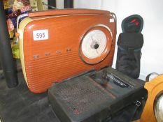 A retro BUSH radio, cassette deck,