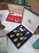 Two boxed sets of Golden Jubilee and Coronation spoons