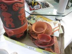 A quantity of Oriental cups, bowls,