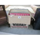 A box of LP records including Vera Lynn