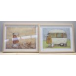 Two framed and glazed Sam Toft prints