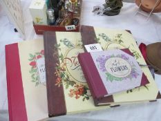 4 Victorian style photo albums