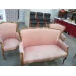 A 3 piece vintage saloon suite