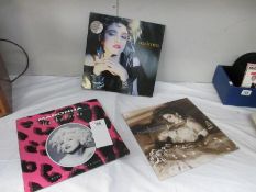 Three Madonna LP records