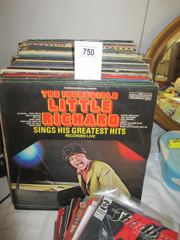 A collection of LPs including Little Richard