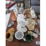 A quantity of pottery and china items
