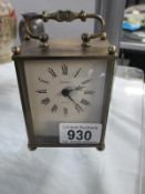 A Seiko carriage style clock