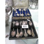 2 boxed sets of teaspoons