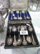 2 boxed sets of teaspoons