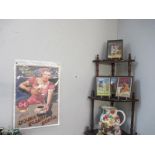Advertising items including 4 small framed prints and Douwe Egberts Koffie print