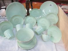 A green Bisto England tea set etc