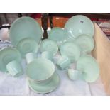 A green Bisto England tea set etc