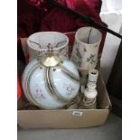 A quantity of lamps etc