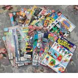 A good collection of DC comics including Secret Origins, Justice League, Teen Titans,
