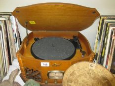 A vintage style record player