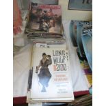 A collection of comics and graphic novels including Lone Wolf (approx 70 comics)