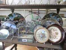 A collection of collector's plates etc.