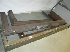 4 fire fenders - metal and wooden