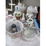 A collection of pottery and china including Portmeirion