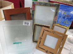 A quantity of of picture frames