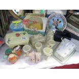 A collection of advertising ware,