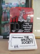 A vintage collection box Help Andy Capp The Spastics Society