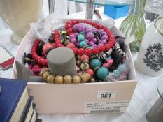 A box of costume jewellery