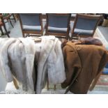 1960's/70's imitation mink fur coat and 1970's Fortown ladies coat with faux fur collar