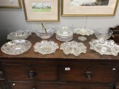 A good lot of glass dishes and bowls