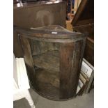 19th century oak corner cupboard