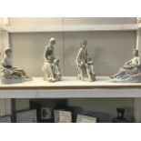 4 Lladro style figures