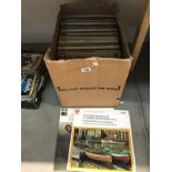 A box of classical LP records