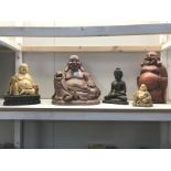 4 Buddahs and a deity