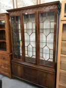 A Maples mahogany astragal glazed display cabinet