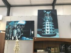 2 Dr Who canvas prints - Daleks and Cybermen